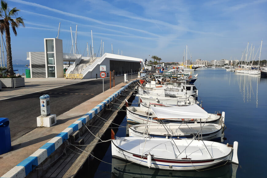 L'Espai Medes s'està construint al moll central del port de l'Estartit